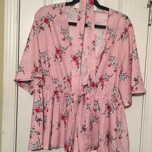 Floral Peplum Blouse